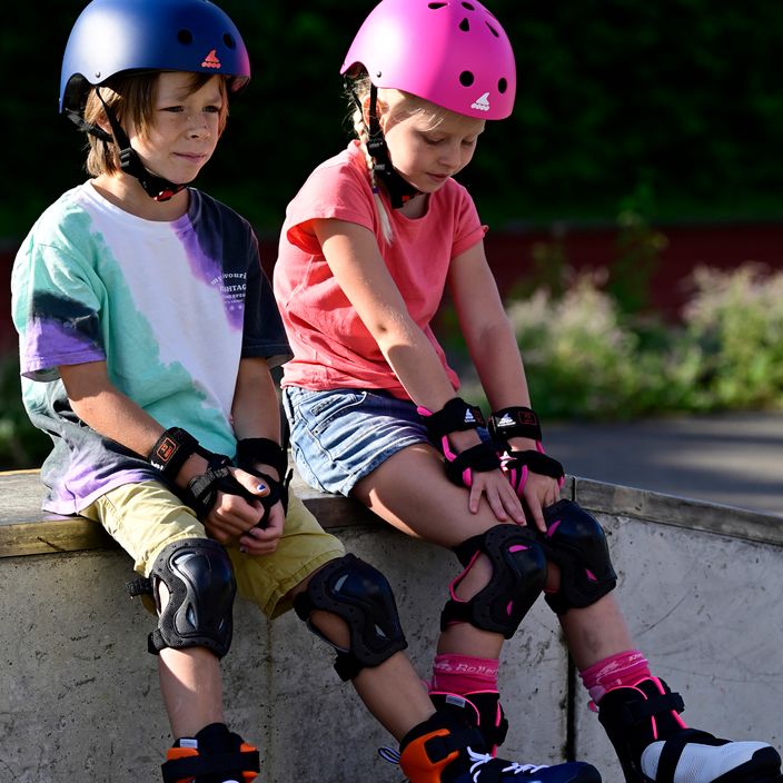 Rollerblade Skate Gear Junior 3er Pack Kinder Protektoren Set Schwarz 069P0300 7Y9 13
