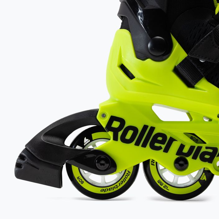 Rollerblade Microblade Kinder Rollschuhe schwarz und gelb 7101700215 7