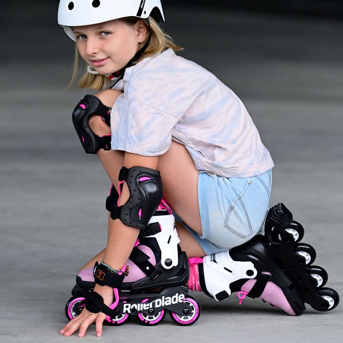 Rollerblade Microblade Kinder Rollschuhe rosa und weiß 07221900 T93 8