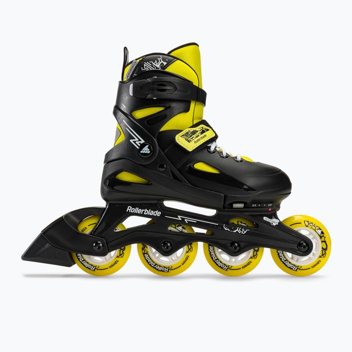 Inliner Kinder Rollerblade Fury black/yellow 2