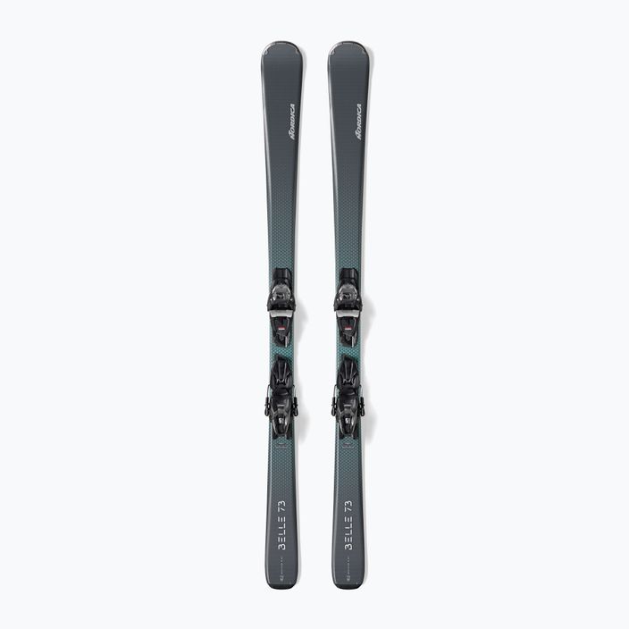 Damen Ski Alpin Nordica Belle 73 + TP2 COMP10 FDT grau/aqua