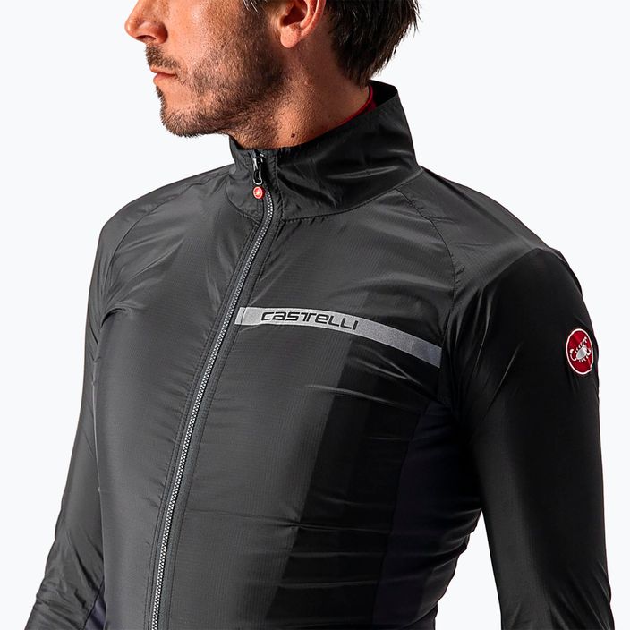 Fahrradjacke Herren Castelli Squadra Stretch light black/dark gray 4