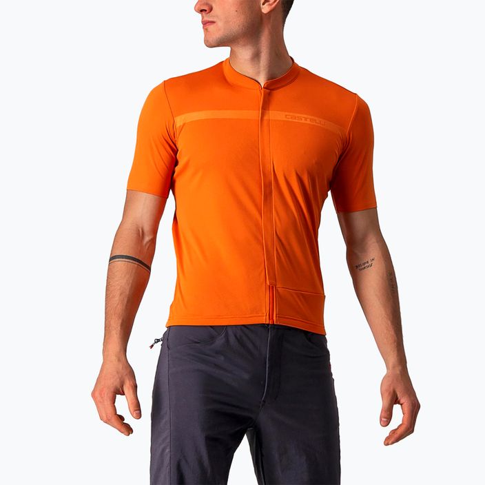 Fahrradtrikot Herren Castelli Unlimited Allroad orange rust