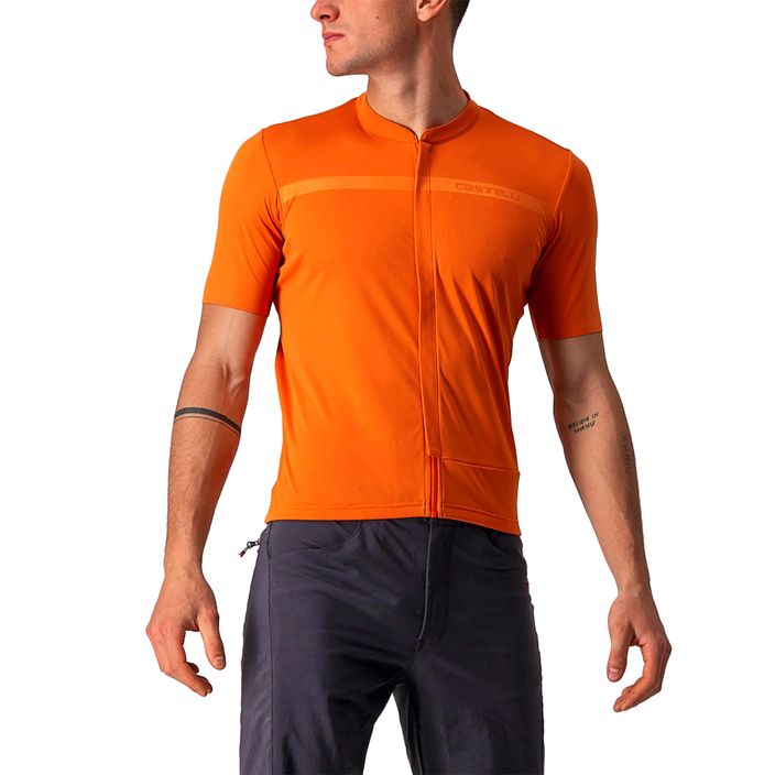 Fahrradtrikot Herren Castelli Unlimited Allroad orange rust 2