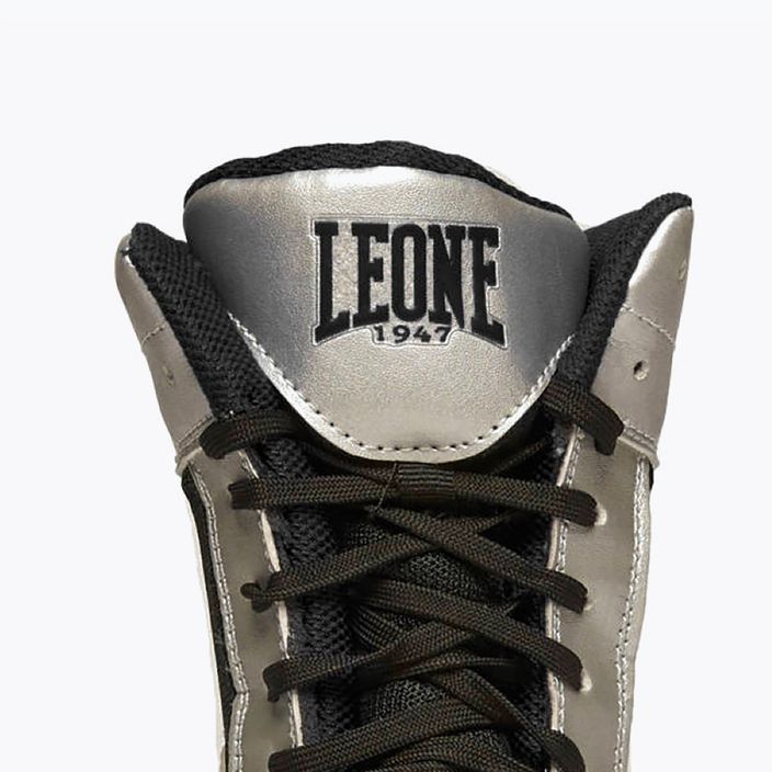 Leone 1947 Legende Boxen Schuhe Silber CL101/12 14