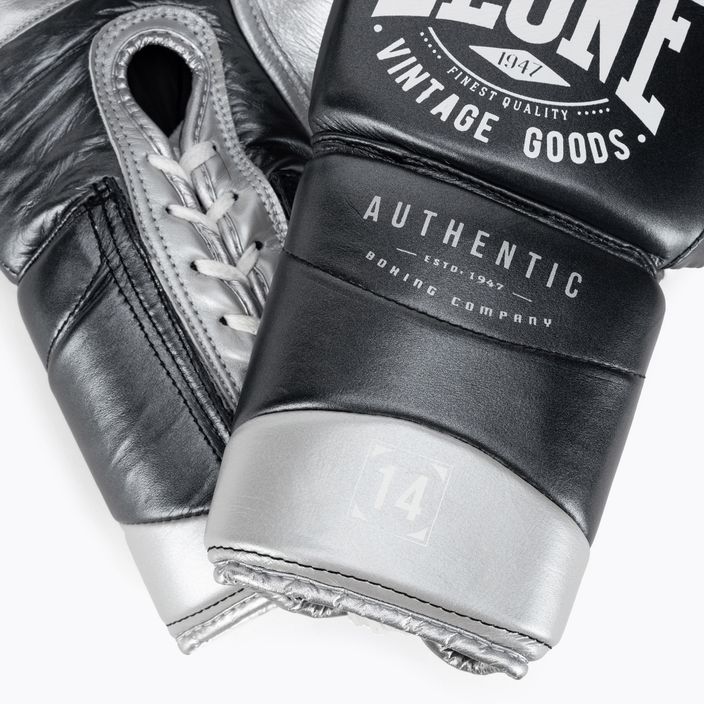 LEONE 1947 Authentic 2 schiefergraue Boxhandschuhe 6