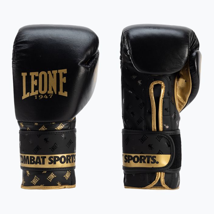 Leone Dna schwarz und gold Boxhandschuhe GN220 3