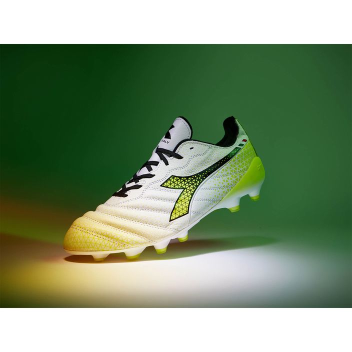 Herren Diadora Brasil Elite Tech GR ITA LPX Fußballschuhe weiß/schwarz/fluo gelb 22