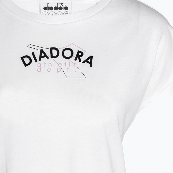 Diadora Athletic Dept. bianco ottico Shirt für Frauen 3
