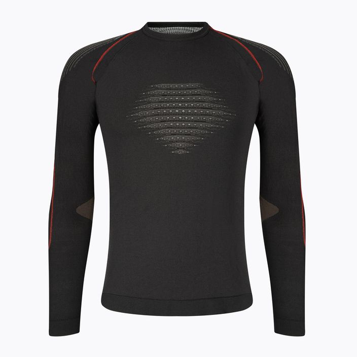 Thermo-Sweatshirt für Männer UYN Evolutyon Comfort UW Shirt charcoal/white/red