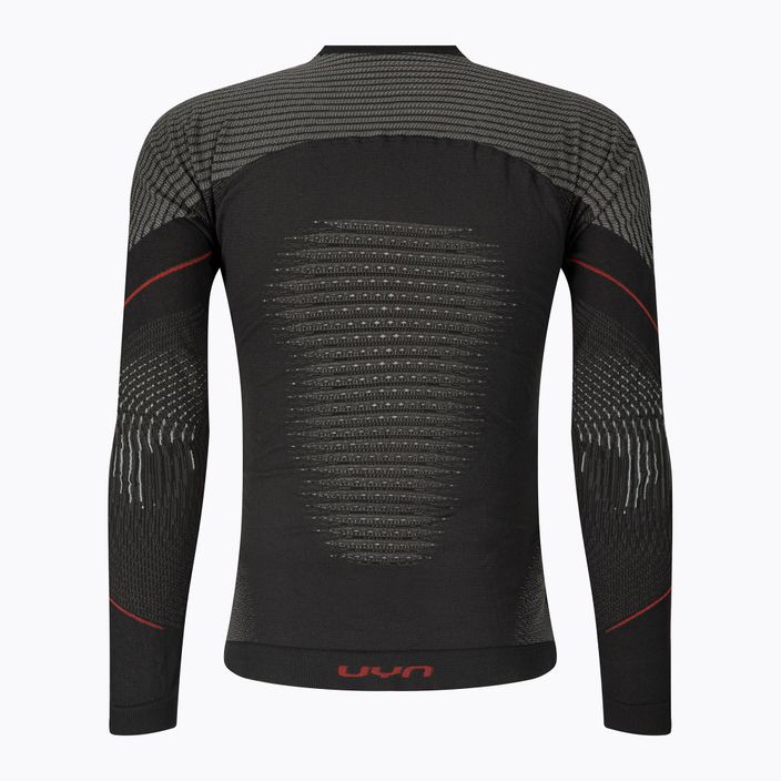 Thermo-Sweatshirt für Männer UYN Evolutyon Comfort UW Shirt charcoal/white/red 2