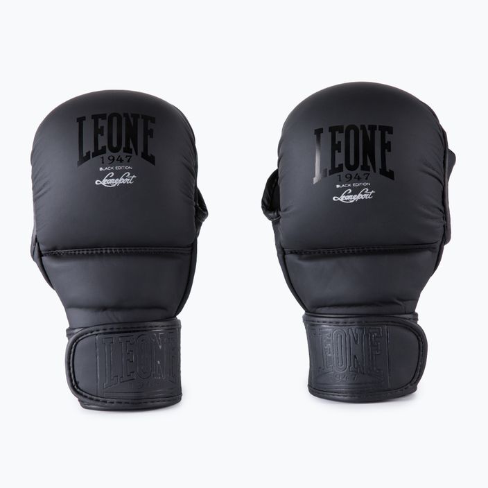 Leone 1947 Black Edition MMA Grappling Handschuhe schwarz GP1213