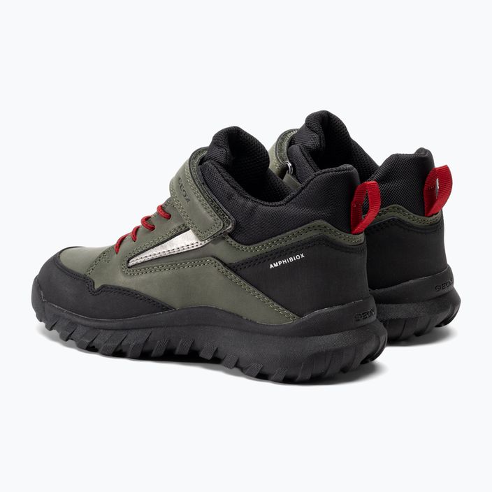 Geox Simbyos Abx Junior Schuhe dunkelgrün/rot 3
