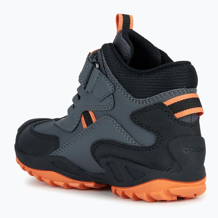 Geox New Savage Abx junior Schuhe dunkelgrau/orange 9