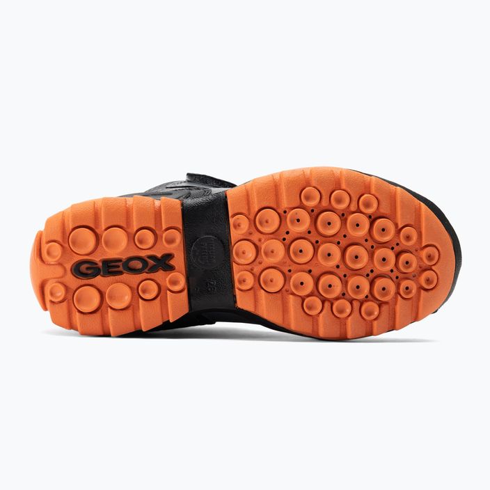 Geox New Savage Abx junior Schuhe dunkelgrau/orange 5