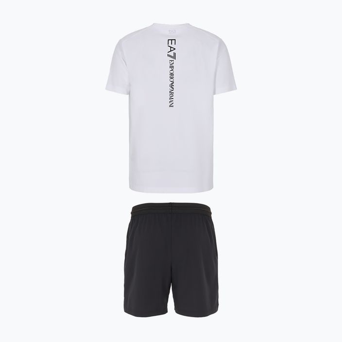 Set Shirt + Shorts EA7 Emporio Armani Ventus7 Travel white/black 2