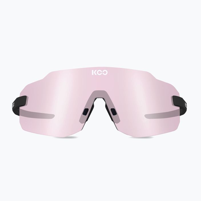 Koo Supernova schwarz matt/photochrom rosa Sonnenbrille 2