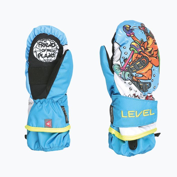 Level Animal Kinder-Skihandschuhe hellblau 6
