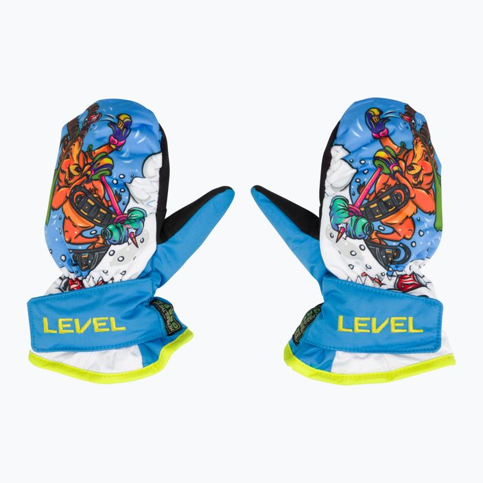 Level Animal Kinder-Skihandschuhe hellblau 3