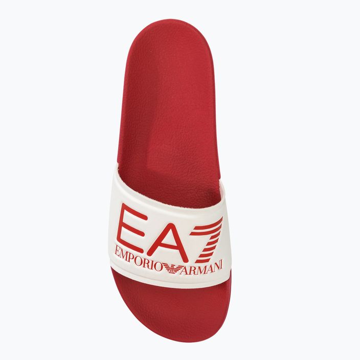 EA7 Emporio Armani Wassersport Sichtbarkeit salsa/weiß flip-flops 5
