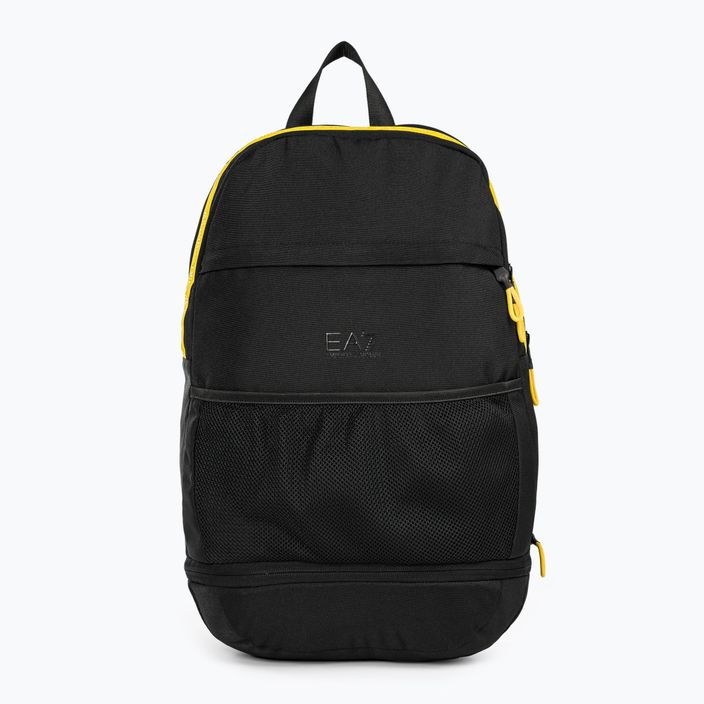 Rucksack Herren EA7 Emporio Armani Train Logo Tape 25 l black/giallo