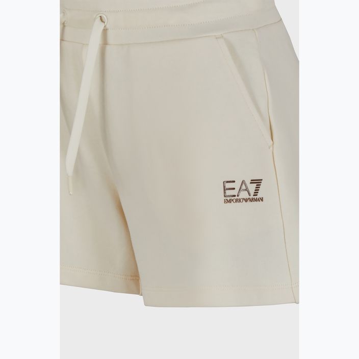 Damen EA7 Emporio Armani Zug Shiny Shorts pristine/Logo braun 3