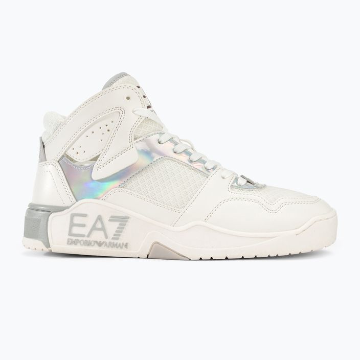 Schuhe EA7 Emporio Armani Basket Mid white/iridescent 2