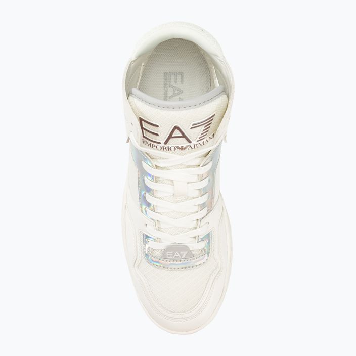 Schuhe EA7 Emporio Armani Basket Mid white/iridescent 5