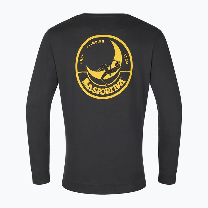 La Sportiva Herren Climbing on the Moon carbon/giallo Sweatshirt 2
