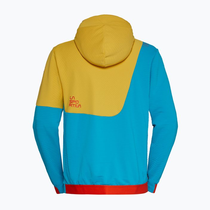 Herren La Sportiva Mood Hoody Thema blau/Bambus Klettern Sweatshirt 2