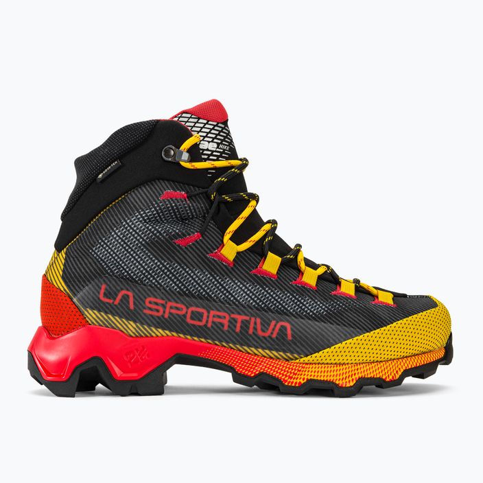 Herren-Trekkingstiefel La Sportiva Aequilibrium Hike GTX carbon/gelb 2