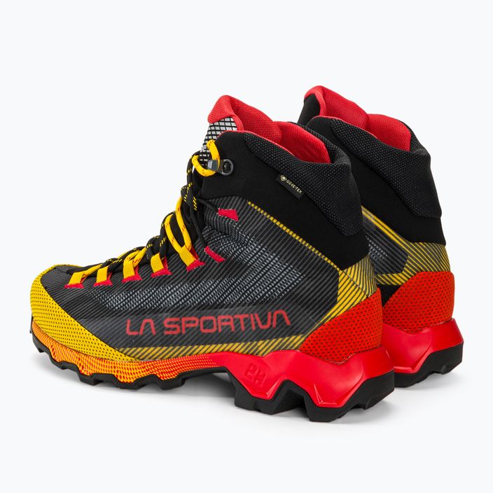 Herren-Trekkingstiefel La Sportiva Aequilibrium Hike GTX carbon/gelb 3