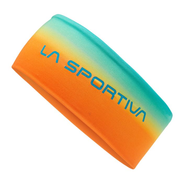 La Sportiva Fade Stirnband tropisch blau/Kirschtomate 2