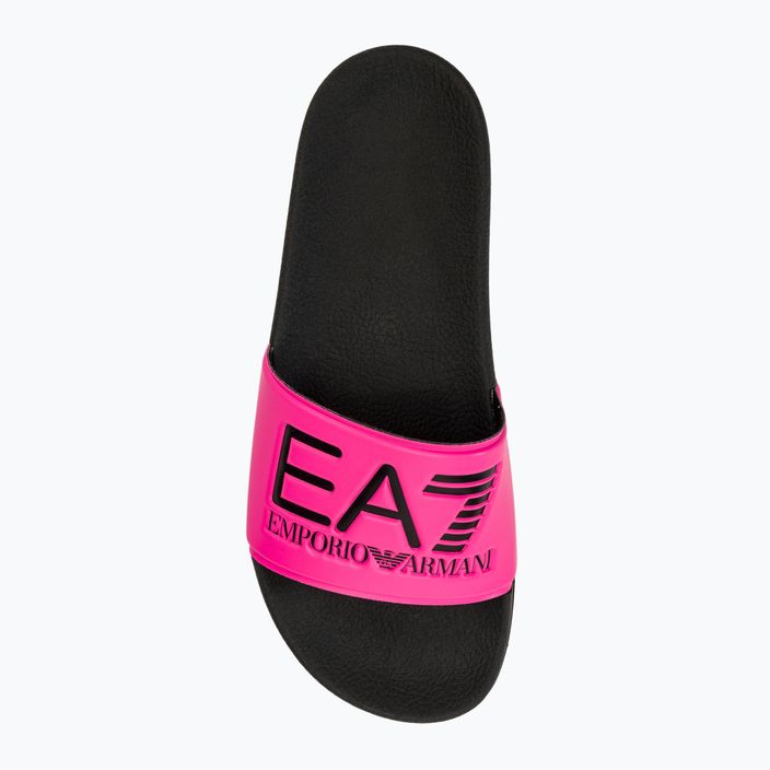 EA7 Emporio Armani Wassersport Sichtbarkeit Flip-Flops rosa fluo/schwarz 5