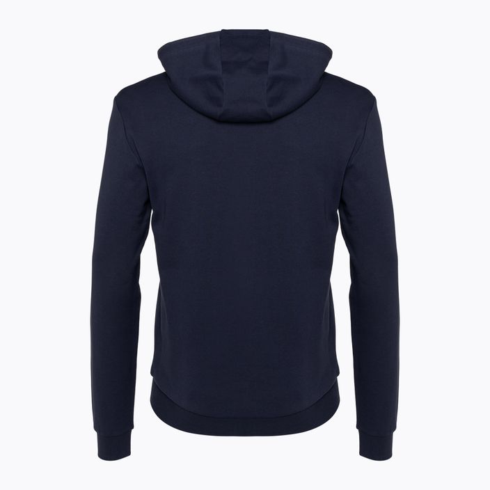 Herren Hoodie Sweatshirt EA7 Emporio Armani Train Logo Series Oversize Logo Hoodie Coft navy blue 2