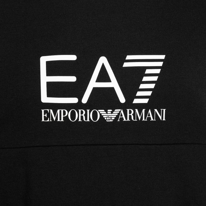 Herren Hoodie Sweatshirt EA7 Emporio Armani Train Summer Block black 3