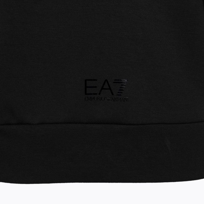 Women's EA7 Emporio Armani Zug Logo Serie Hoodie Spiegel schwarz/Logo schwarz 4
