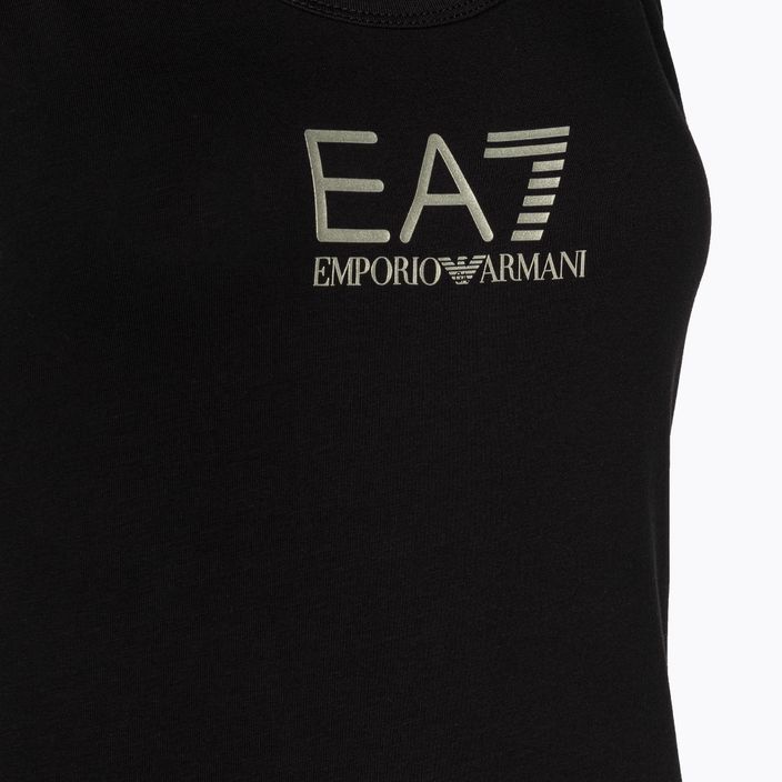 Tank Top Damen EA7 Emporio Armani Train Shiny black/logo light gold 3