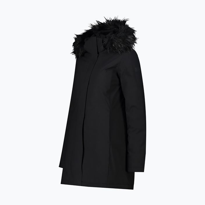 Regenjacke Damen CMP Coat Zip Hood schwarz 32K3196F/U91 2