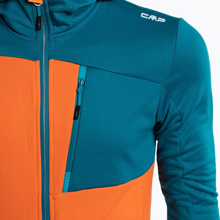 CMP Herren-Trekking-Sweatshirt orange und blau 33G6597/C550 3