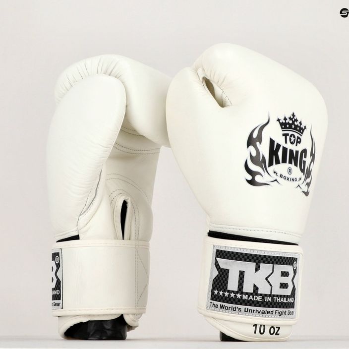 Top King Muay Thai Ultimate Boxhandschuhe weiß TKBGUV-WH 7