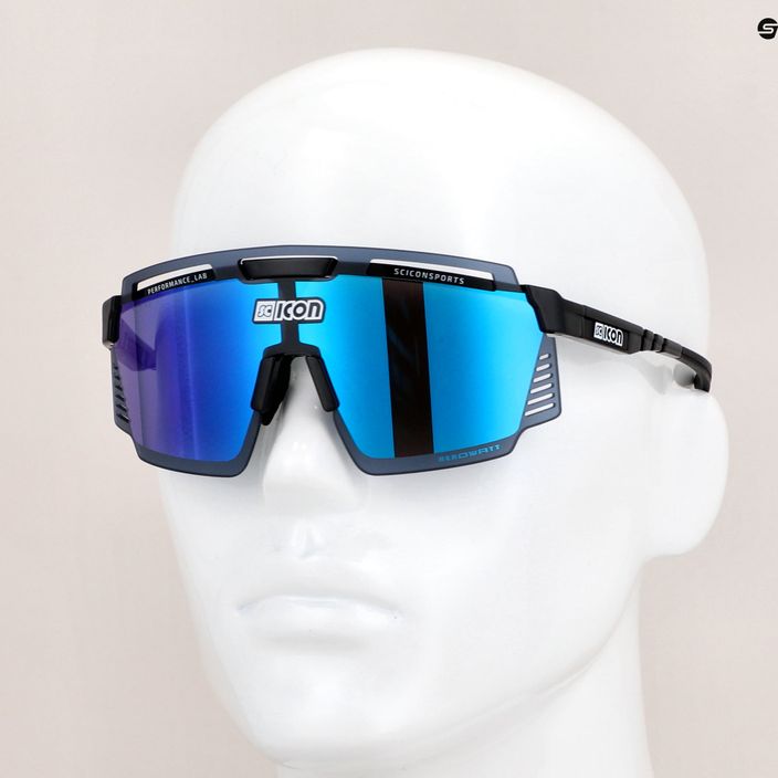SCICON Aerowatt schwarz glänzend/scnpp multimirror blau Fahrradbrille EY37030200 8