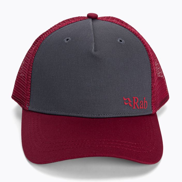 Rab Trucker Logo Baseballmütze rot-grau QAB-06 4