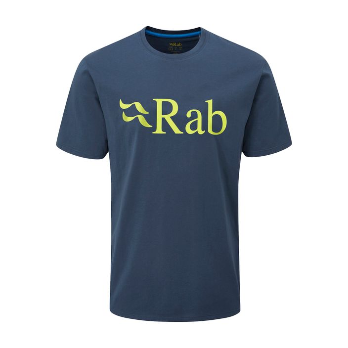 Herren Rab Stance Logo SS Trekking-T-Shirt navy blau QCB-08-DI-S 3