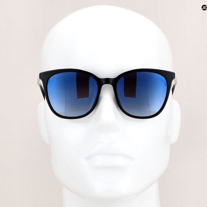 GOG Lao fashion schwarz/blau verspiegelte Damen-Sonnenbrille E851-3P 10