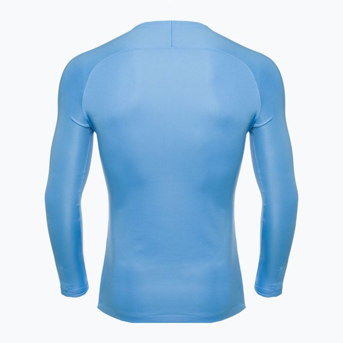 Herren Nike Dri-FIT Park First Layer LS Thermo-Langarmshirt Uni-Blau/Weiß 2