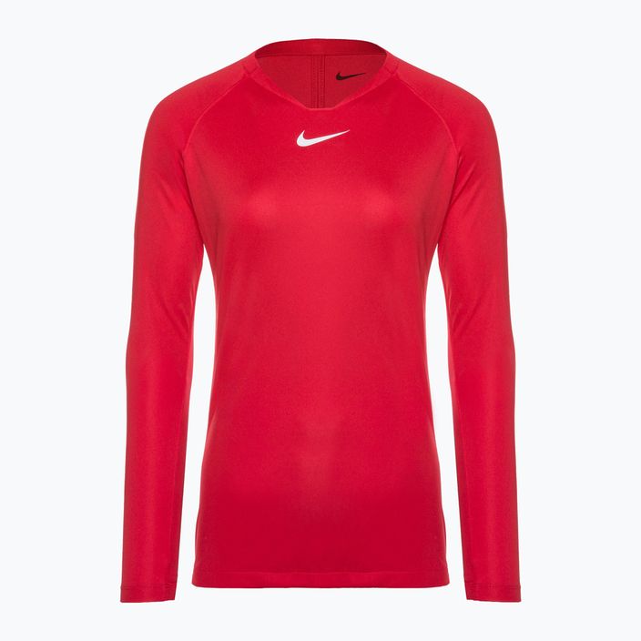 Damen Thermo-Langarmshirt Nike Dri-FIT Park First Layer LS universitätsrot/weiß