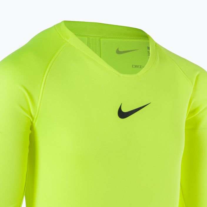 Nike Dri-FIT Park First Layer Kinder Thermo-Langarmshirt in Volt/Schwarz 3