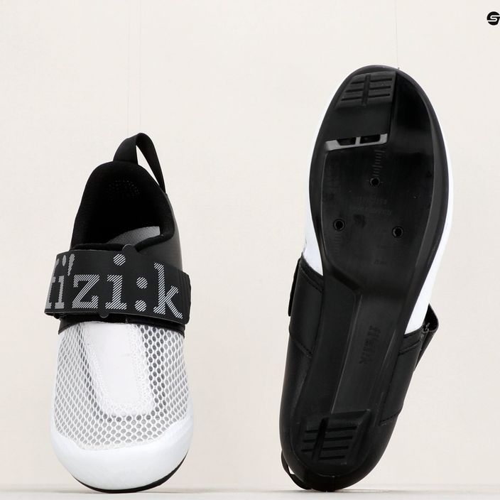Herren Fizik Transiro Hydra Triathlon Schuhe weiß und schwarz TRR5PMR1K2010 18