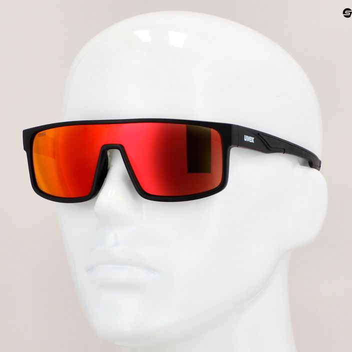 UVEX Sonnenbrille LGL 51 schwarz matt/rot verspiegelt 53/3/025/2213 11